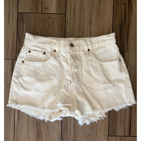 New!‎ Levi's Premium Cut Off Denim Shorts Sz 29 - Picture 1 of 4